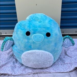 #68 Squishmallows Blue Dragon Stuffed Animal